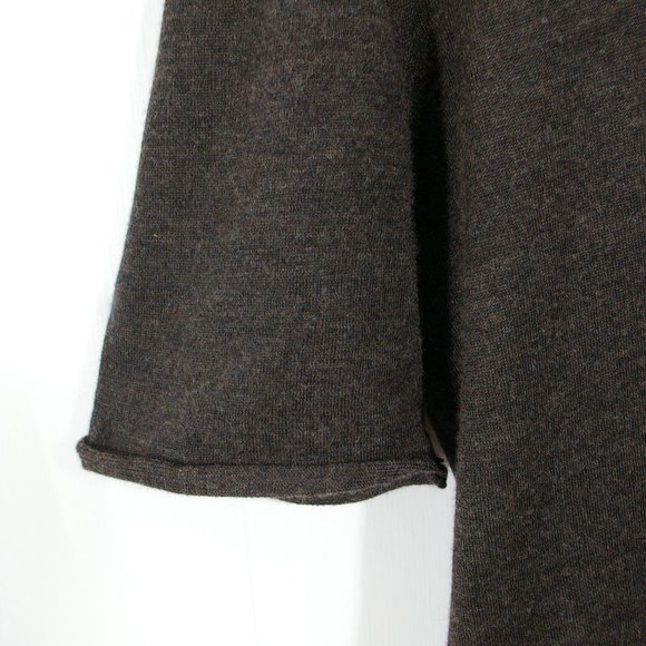 Ursula Conzen Polo Shirt Womens 2 Fitted Brown Cashmere Silk Lightweight Ladies - Picture 4 of 10